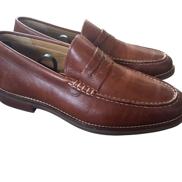 SPERRY Gold Cup Penny Loafer Shoes Men’s Sz US 9.5 W Leather Brown STS19069 - Picture 3 of 7